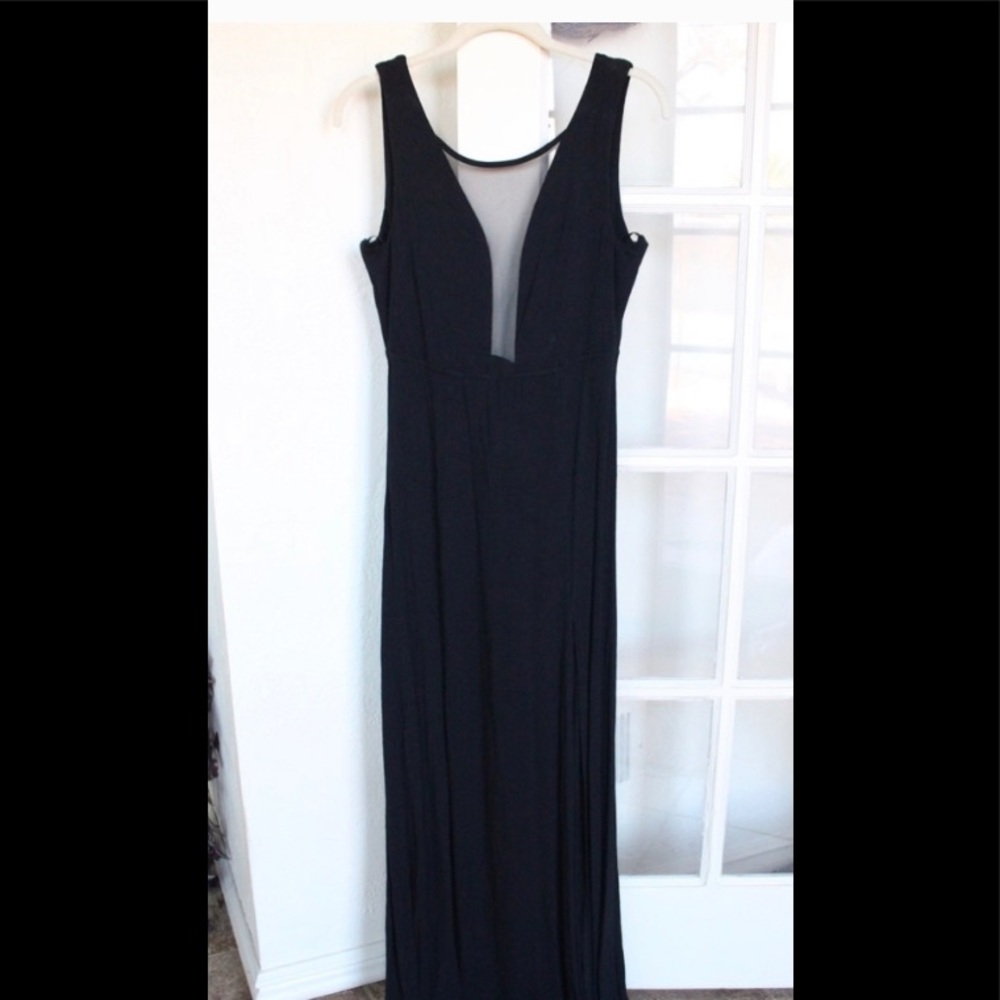 Black maxi dress